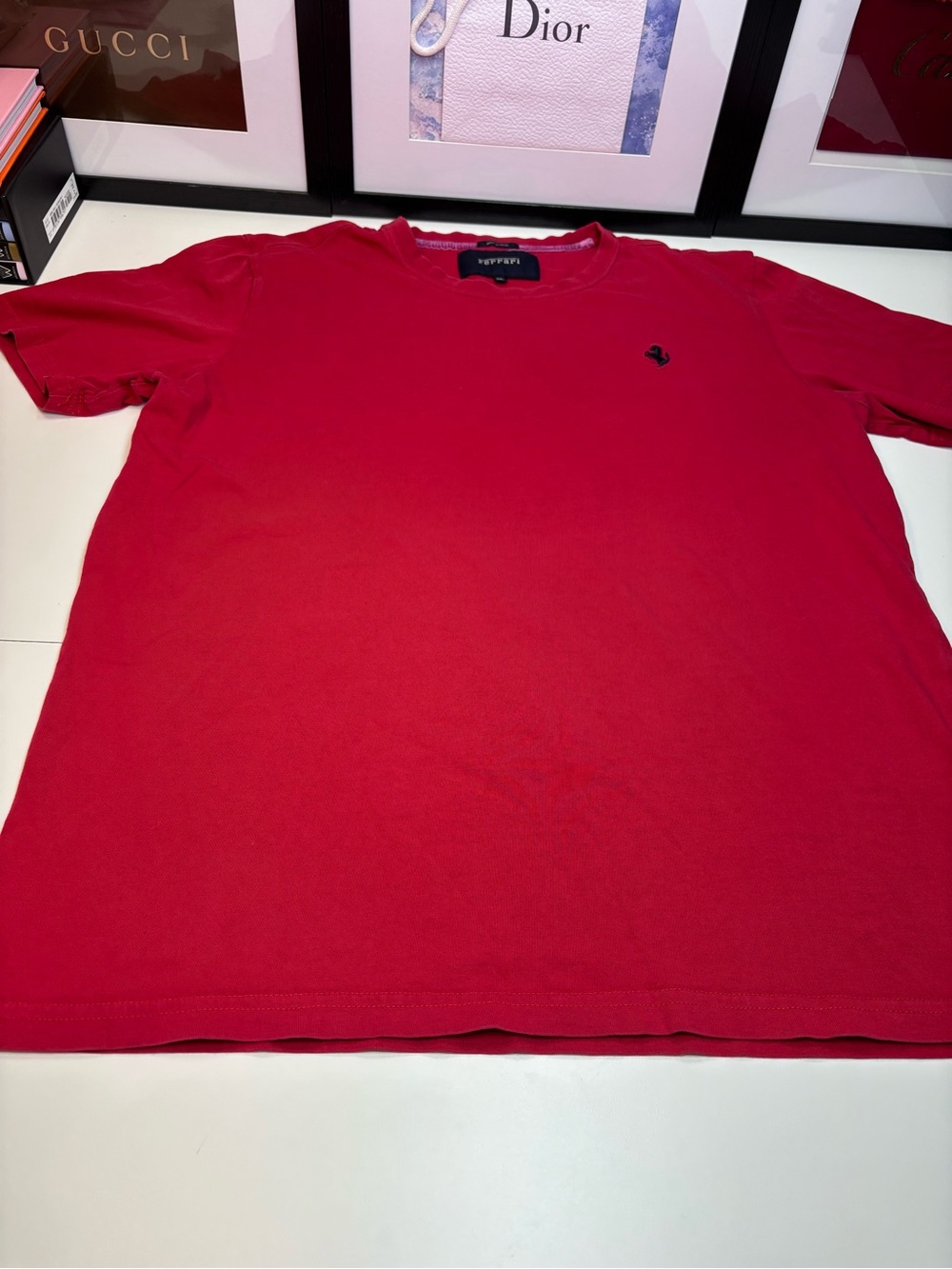 Authentic Ferrari Lifestyle Tee Shirt Mens XL Embroidered Prancing Horse